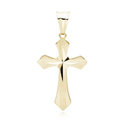 Cruce argint placată cu aur galben DiAmanti K0003G-DIA (Argint 925‰ 1,5 g.)